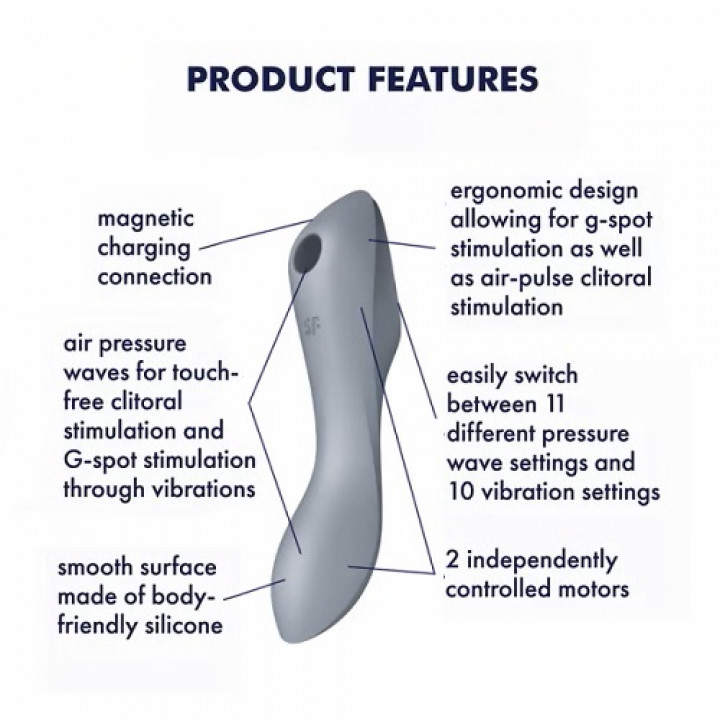 Satisfyer Curvy Trinity 3 - Cinza