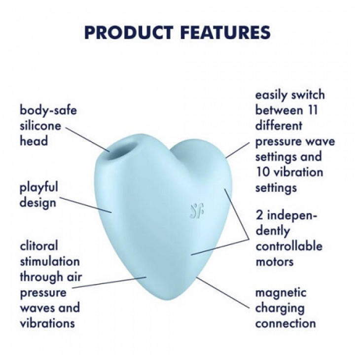 Satisfyer Cutie Heart - Azul