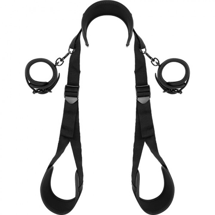 Set de Restrição Fetish Submissive - Neck, Handcuffs & Leg Belt