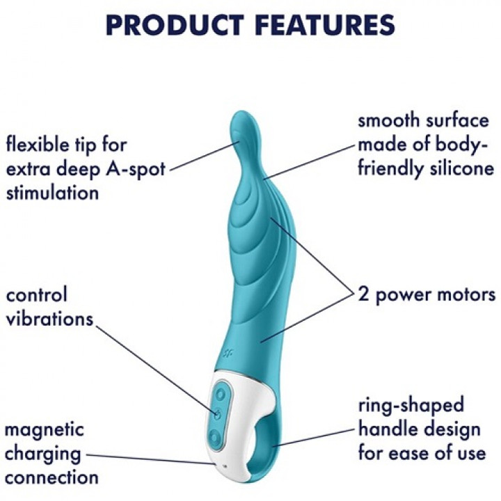 Vibrador Satisfyer A-Mazing 2 - Azul Turquesa