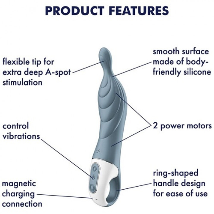 Vibrador Satisfyer A-Mazing 2 - Cinza