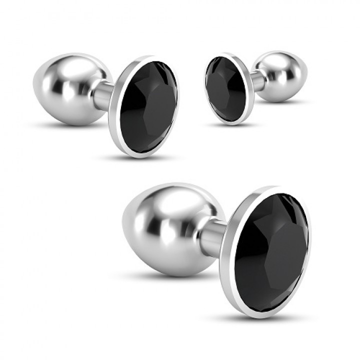 Plugs Anais Crushious Bijou Anal Wet Train Trio - Preto