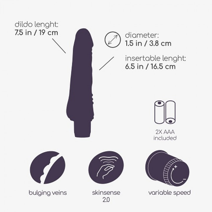 Vibrador Realistico Crushious Willy 19 cm