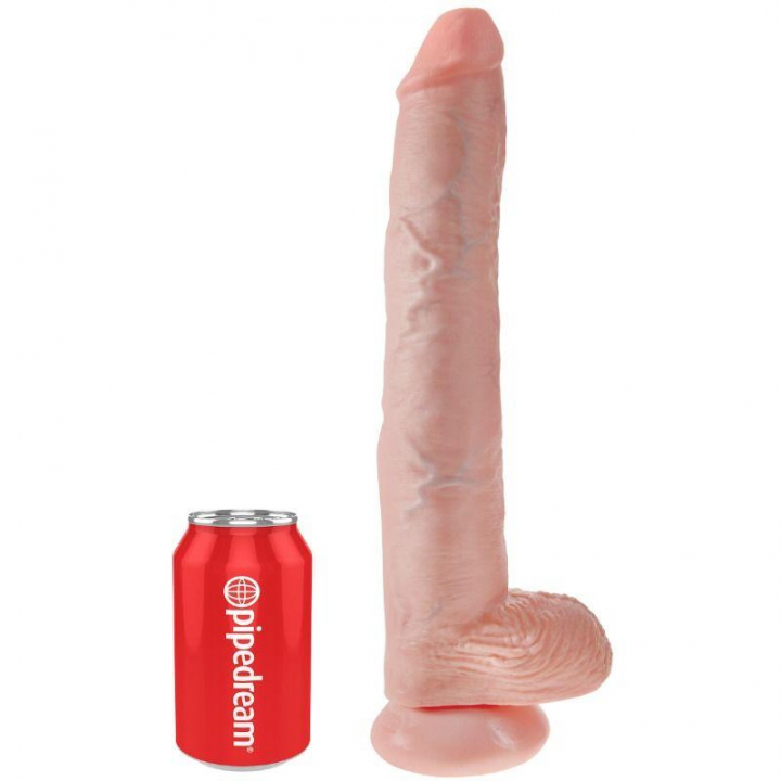 Dildo Realístico King Cock Com Testículos 14' - 35.6 cm