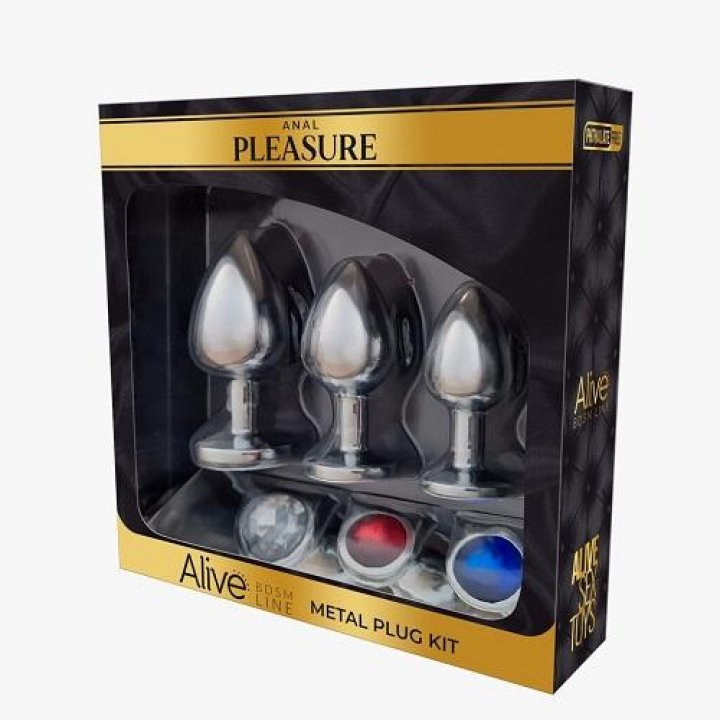 Anal Pleasure - Alive Metal Plug Kit