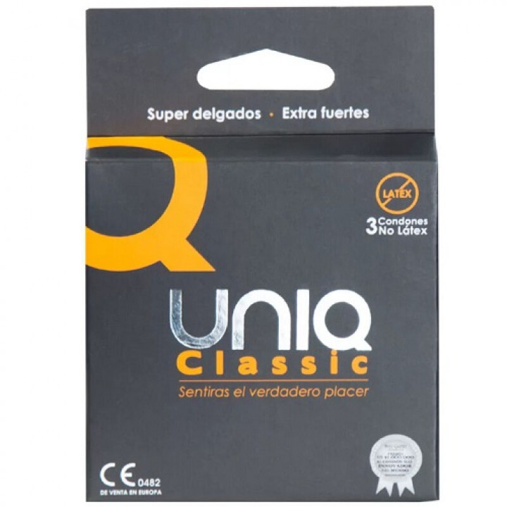 Preservativos Sem Látex Uniq Classic 3 uni