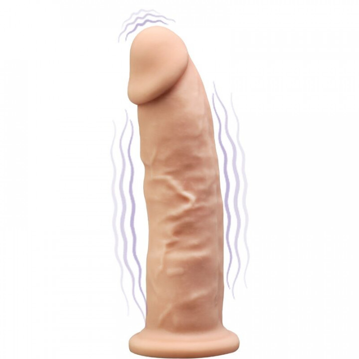 Vibrador Realístico Recarregável Silexd 17.5 Cm - Natural