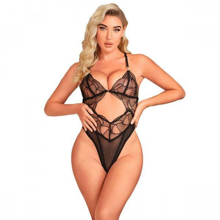 Body Transparente Subblime 955212 - Preto S/M