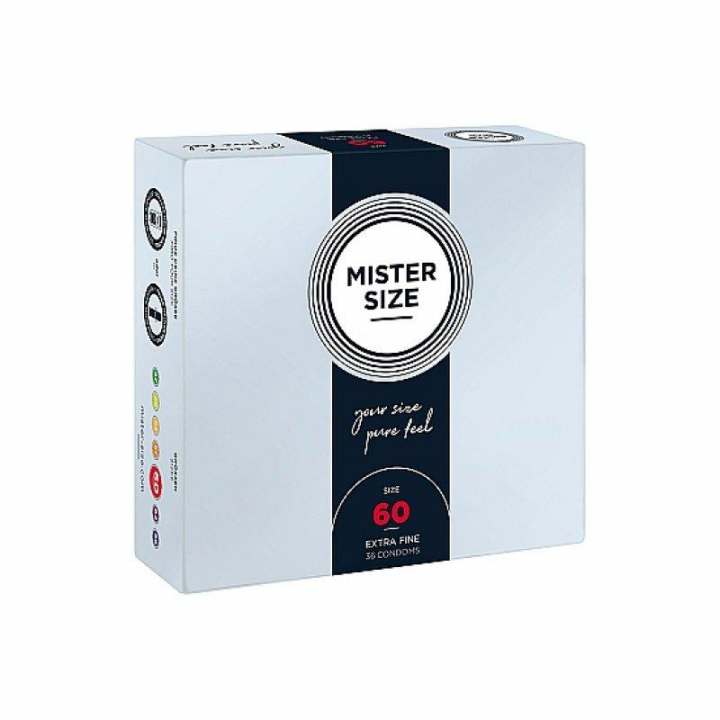 Preservativos Mister Size Pure Feel Extra Finos 60 MM - 36 uni